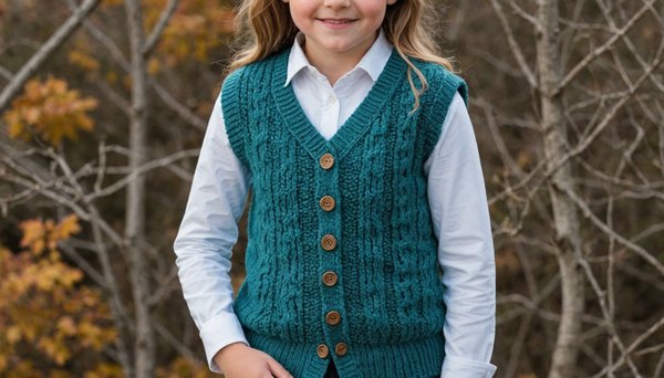 Modèles gratuits de gilets tricotés pour fille de 10 ans